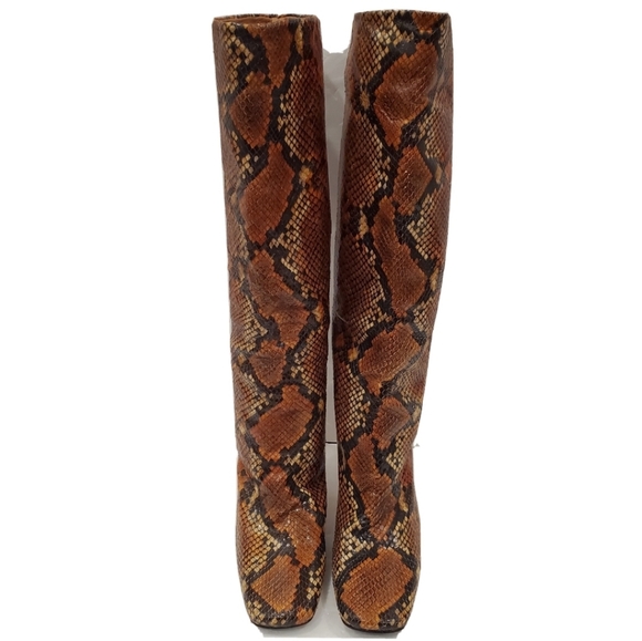 NEW MIISTA INGA SNAKE PRINT TALL BOOTS - Picture 2 of 6